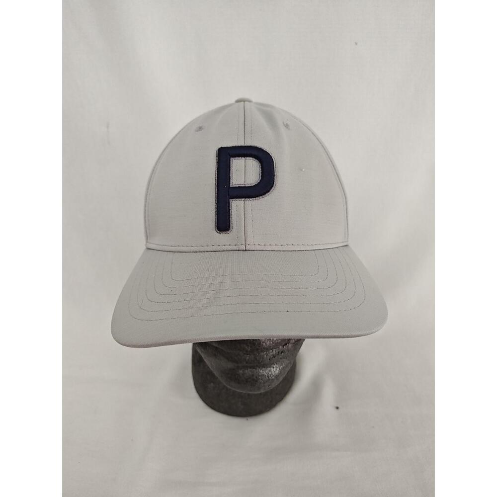 Puma Gray Blue Logo Golf‎ Baseball Hat Cap Adjustable Snapback Vintage